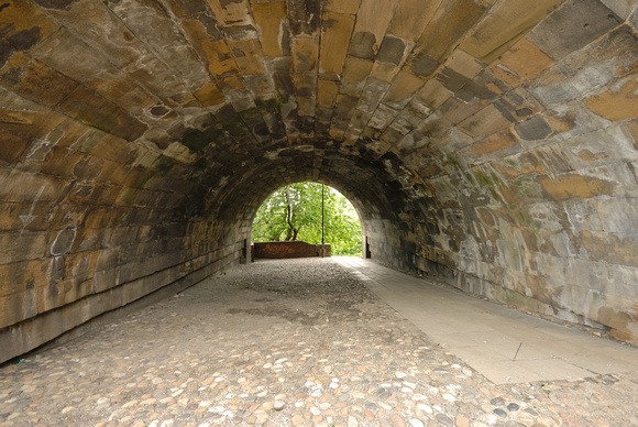 Tunnel under Railway Bridge Arch, Tyneside
