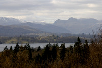 View of Langdale Pikes from Windermere